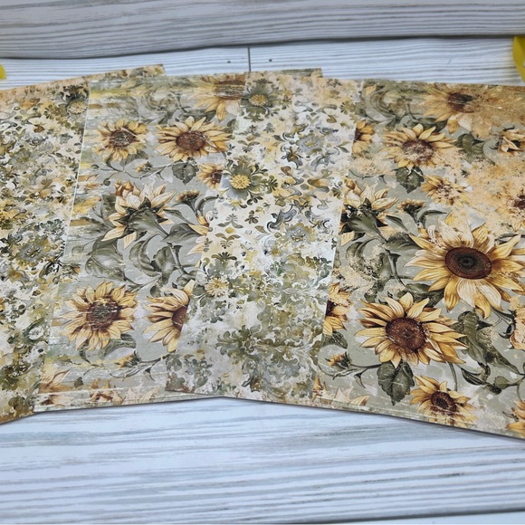 Junk Journal Ephemera Kit Summer Sunflowers scrapbooking mixed media ephemera - Picture 3 of 5